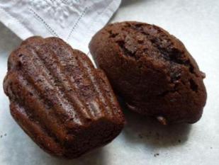 Madeleines chocolat noir