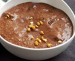 Mousse au chocolat et au cafe