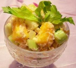 Salade crabe celeri mangue