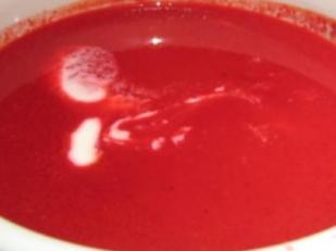 Veloute betterave rouge