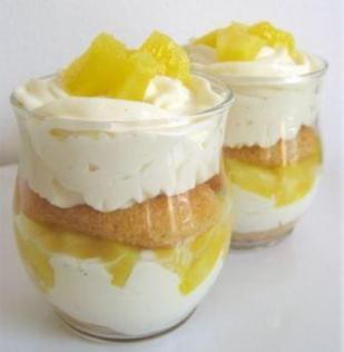 Verrines tiramisu ananas