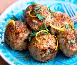 Boulettes veau menthe radis