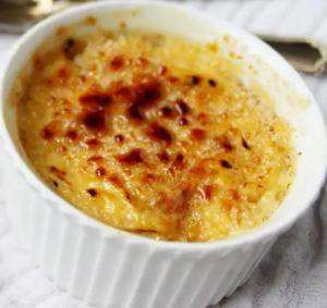 Creme brulee pommes