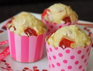 Muffins amandes cerises