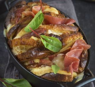 Pain perdu facon raclette