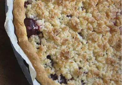 Tarte crumble fruits rouge