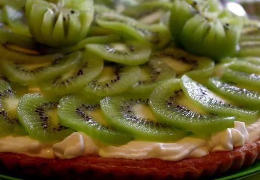 Tarte fine kiwis