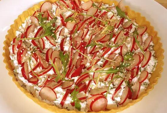 Tarte radis chevre